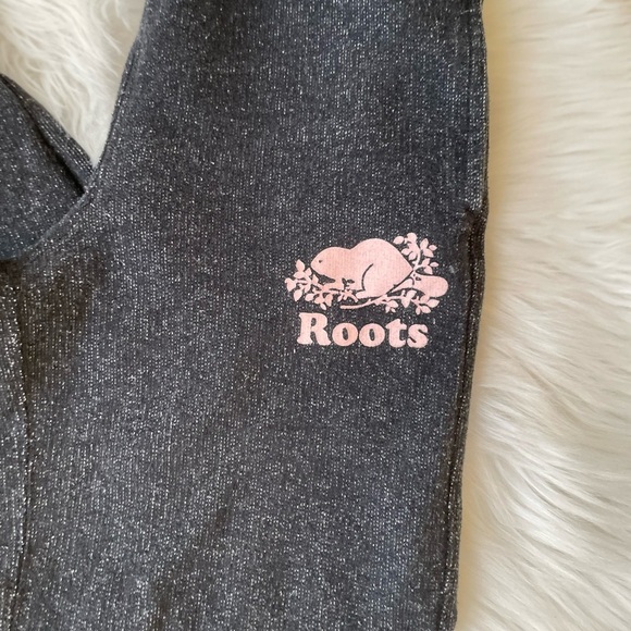 Roots Kids Original Roots Sweatpants - Black Pepper & Pink - Size 12 - Un… - Picture 2 of 7